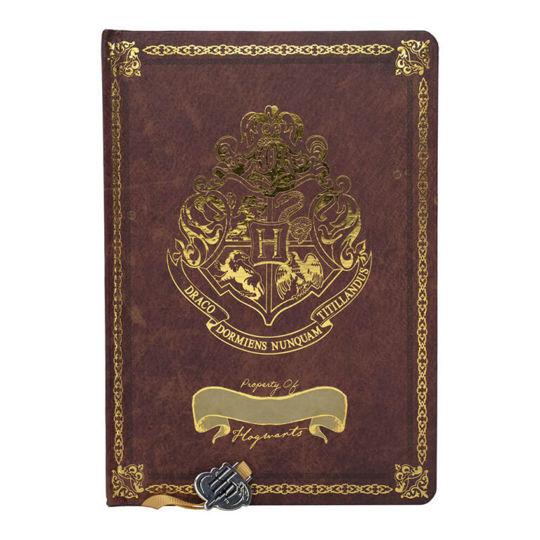 Harry Potter A5 Chunky Notebook-Burgundy – Crest & Customise