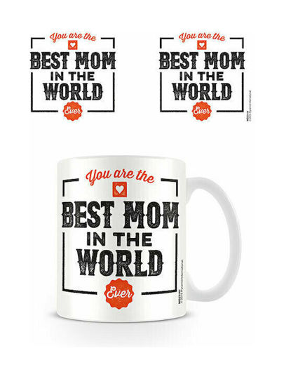 Pyramid International Best Mom In World Κούπα Κεραμική Λευκή 320ml